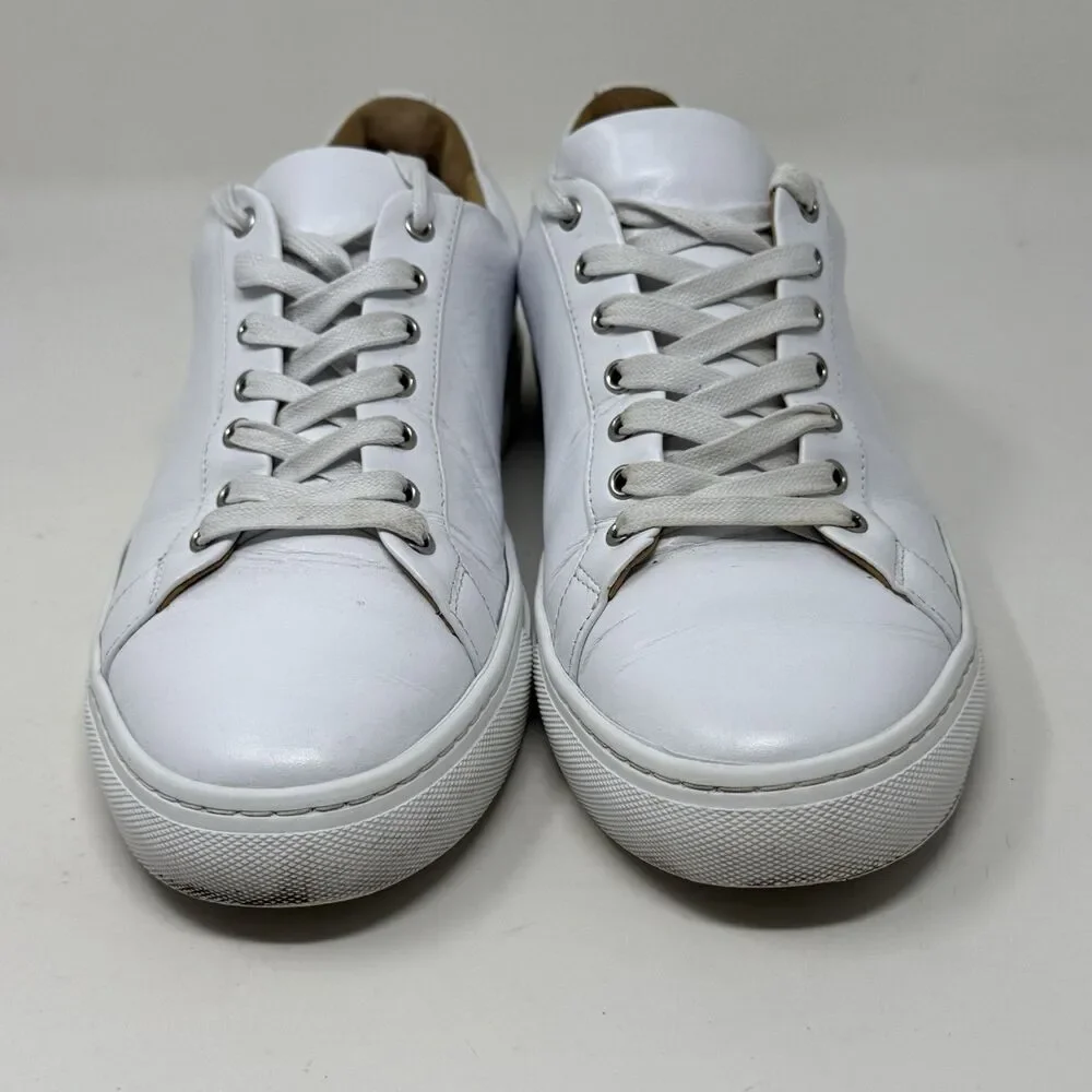 Thursday Boot Company White Leather Low-Top Sneakers
